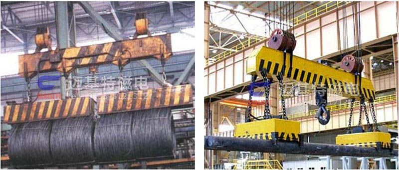 MW12系列、MW15系列吊運(yùn)捆扎螺紋鋼、圓鋼用起重電磁鐵
